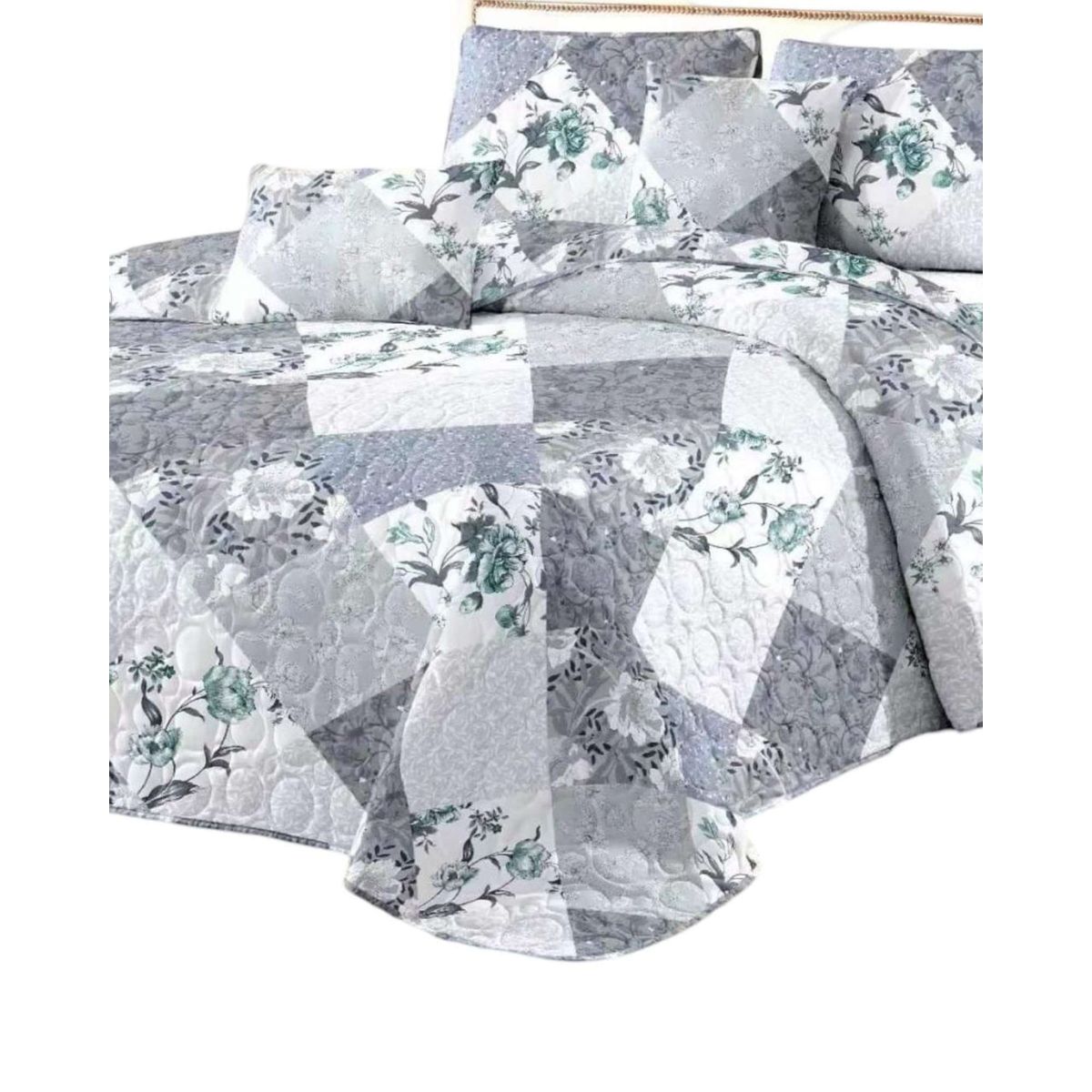GENERICO - CUBRECAMA QUILT PRIMAVERA VERANO PLAZA Y MEDIA Y21.