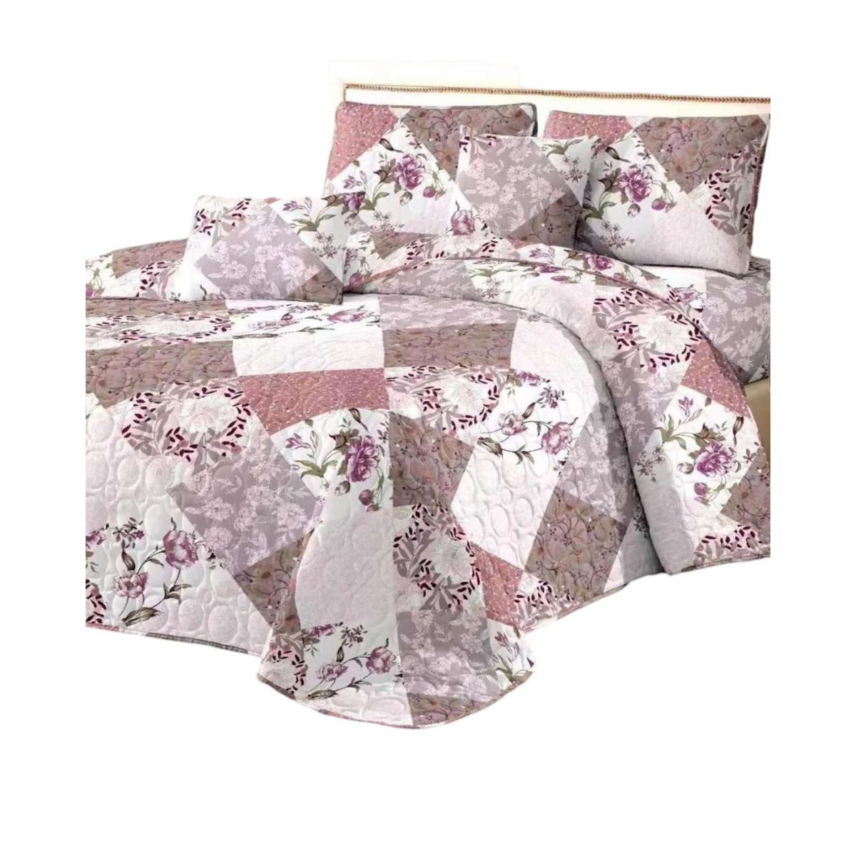 GENERICO - CUBRECAMA QUILT PRIMAVERA VERANO PLAZA Y MEDIA Y17.