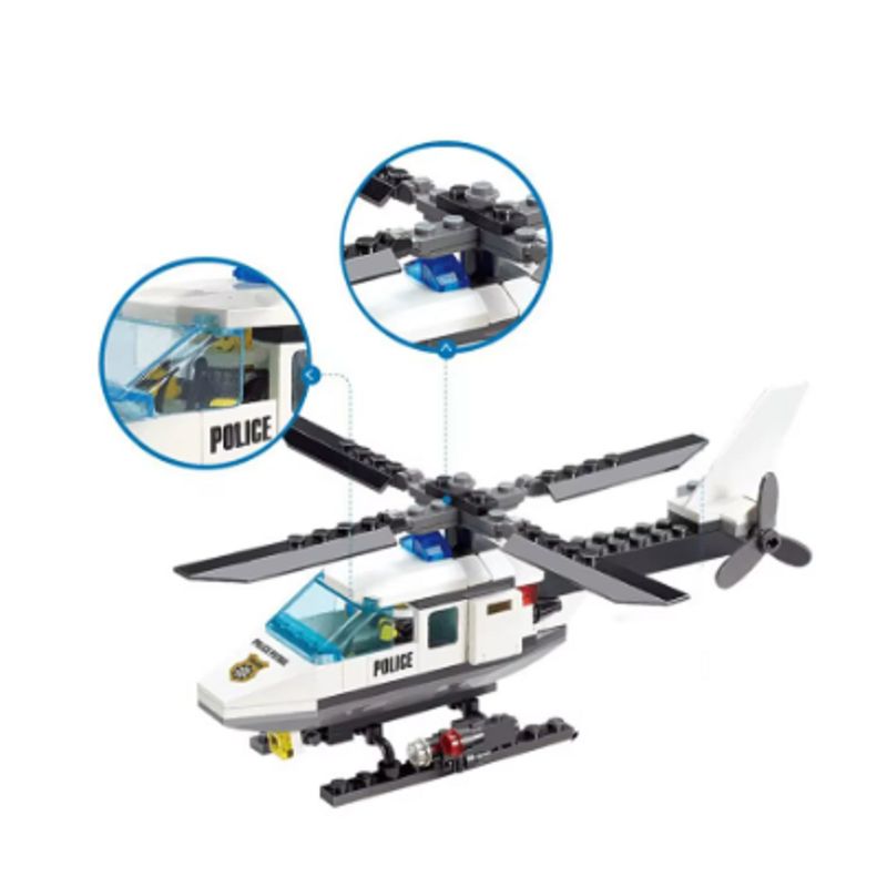 GENERICO - Bloques de Construcción de Helicóptero de la Policíaes