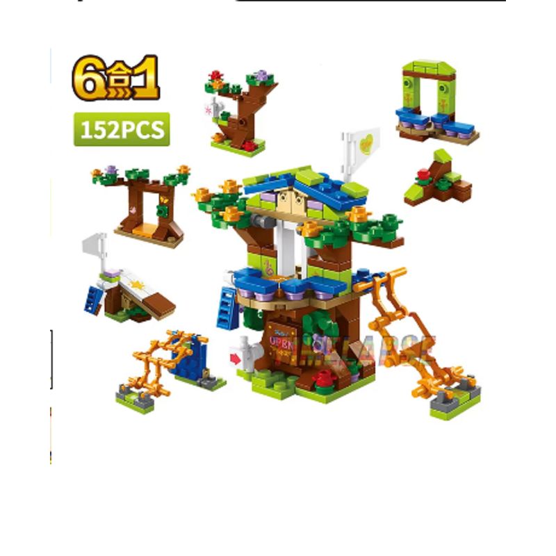 GENERICO - Juego de Bloques de Construcción - Casa en el Árbol