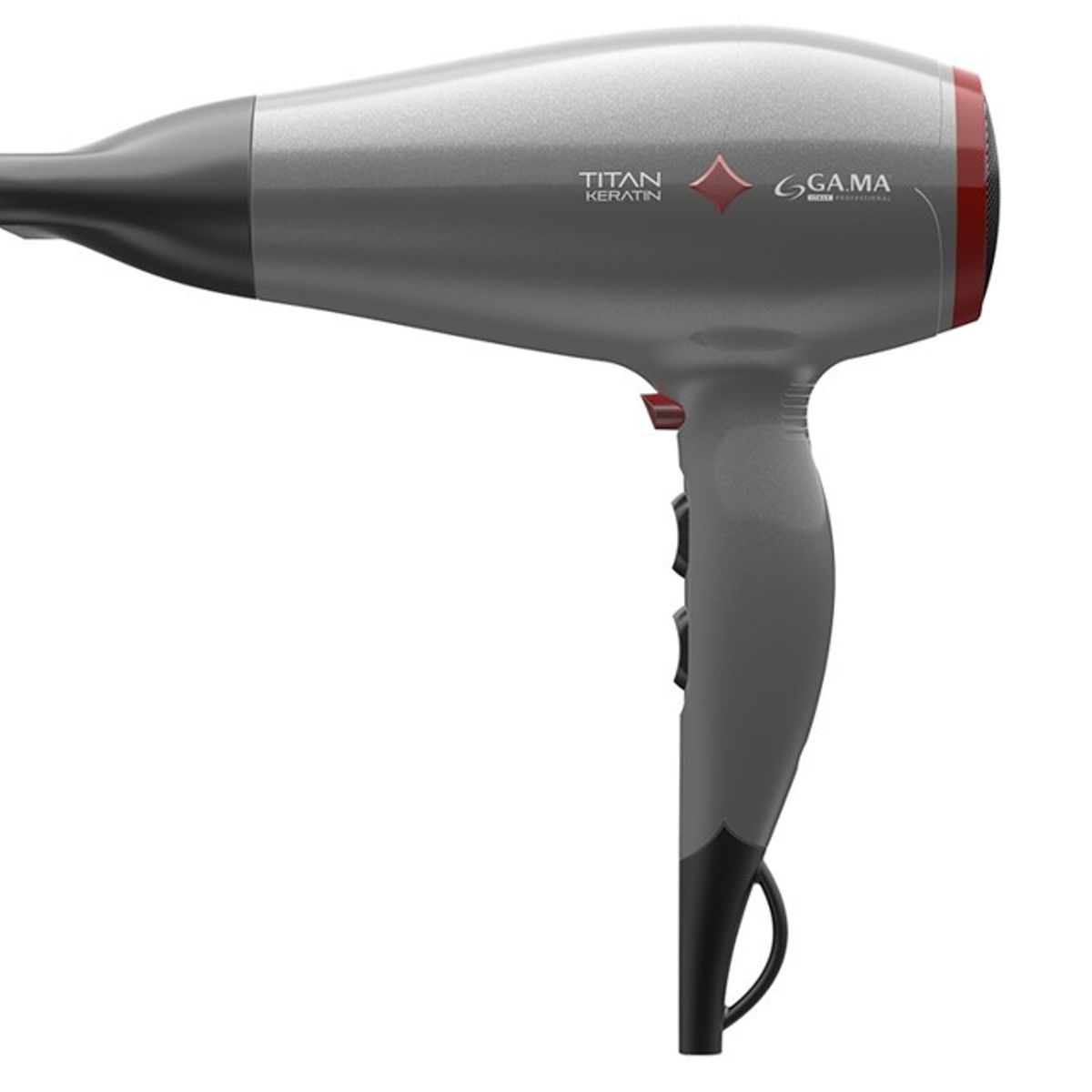 GAMA - Secador De Pelo Diamond Titan Keratin Gris GAMA