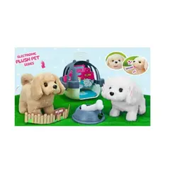 GENERICO - Set Juego Perro Peluqueria Canina Y Accesorios Plush Gris