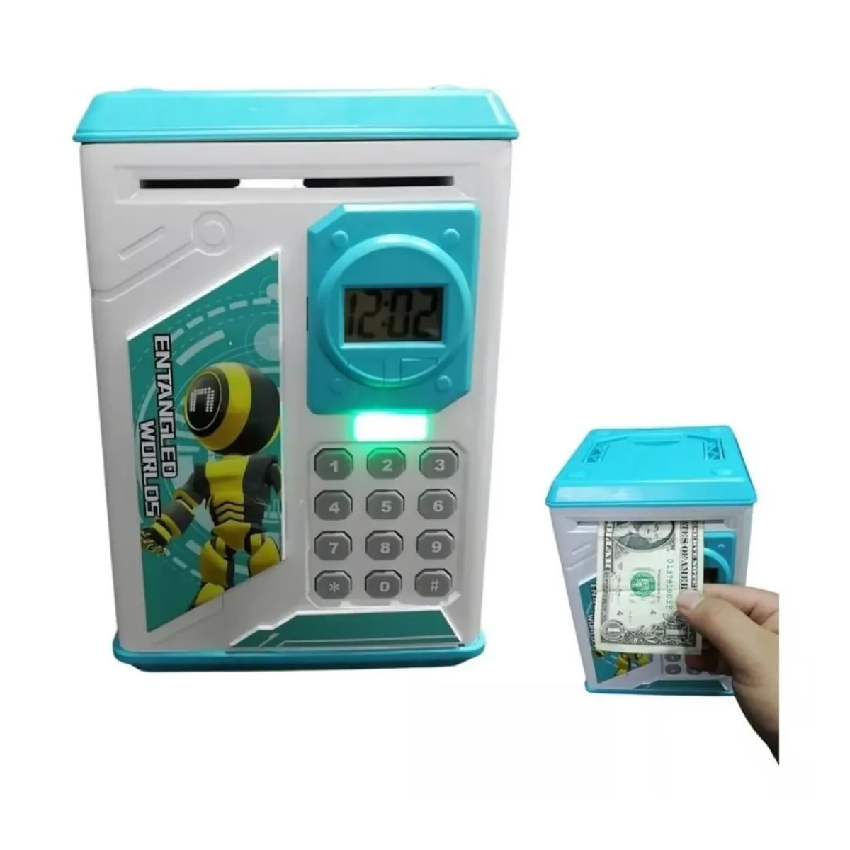 GENERICO - Alcancía Electrónica De Ahorro Clave Y Reloj Para Niños