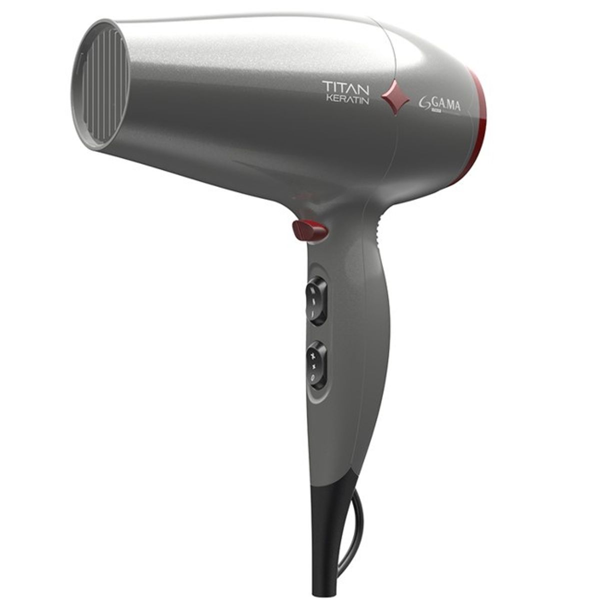 GAMA - Secador De Pelo Titan Keratin Gris GAMA