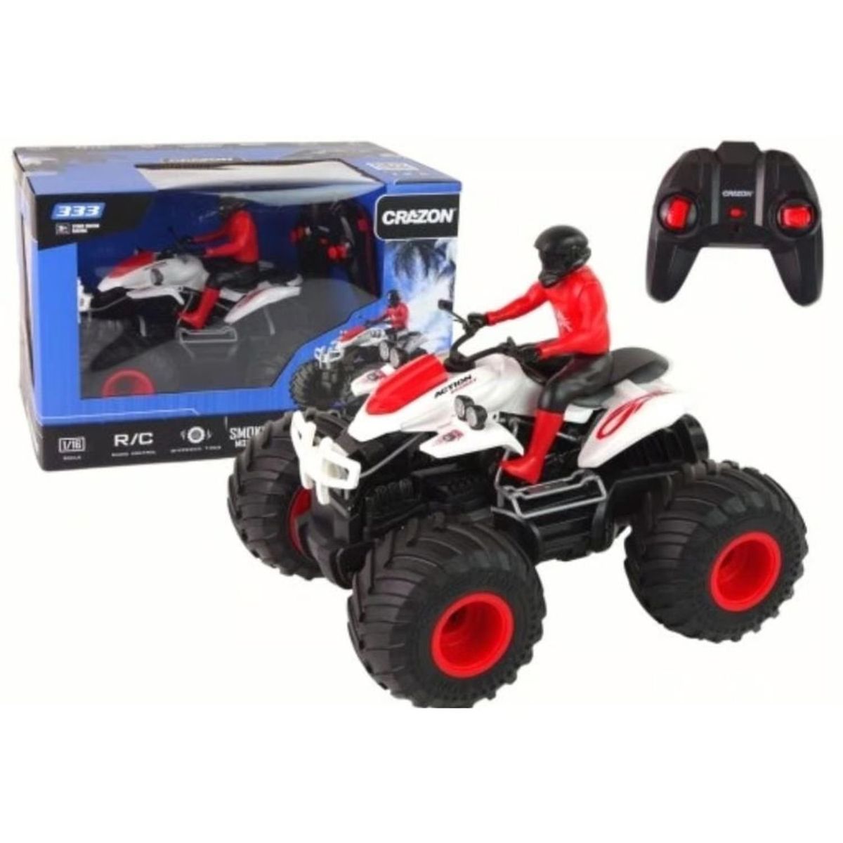 GENERICO - Auto Control Remoto Motocicleta 4x4 Escaladora