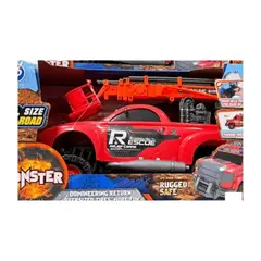 GENERICO - Auto Camioneta A Fricción Con Escaladora Telescópica Juguete