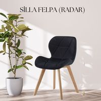 6 SILLAS RADAR VELVET NEGRO