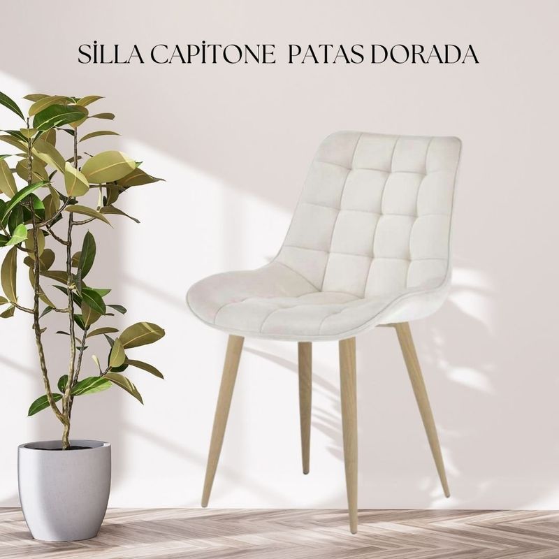 GENERICO - PACK 6 Silla Capitone BEIGE