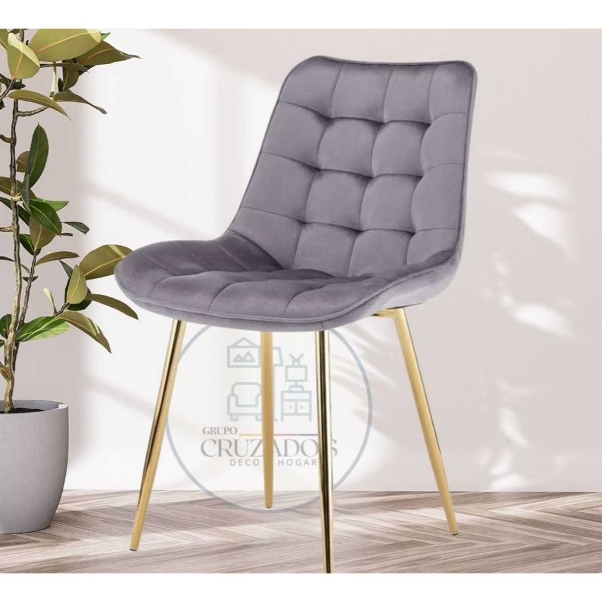 GENERICO - PACK 6 Silla Capitone GRIS