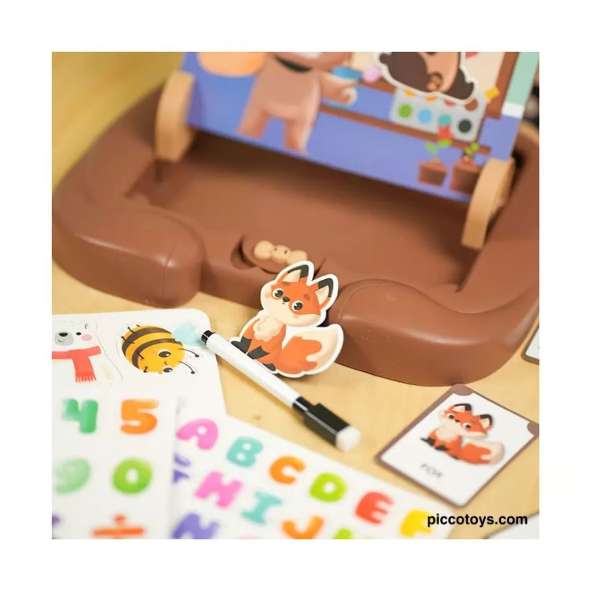 GENERICO - Pizarra Magnética Educativa De Osito Para Niños 14pcs