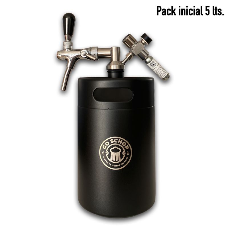 GOSCHOP - Dispensador GOSCHOP pack inicial NEGRO  5 litros