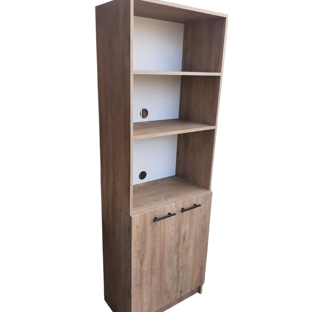 GENERICO - Mueble Para Microondas Y Horno Eléctrico Café