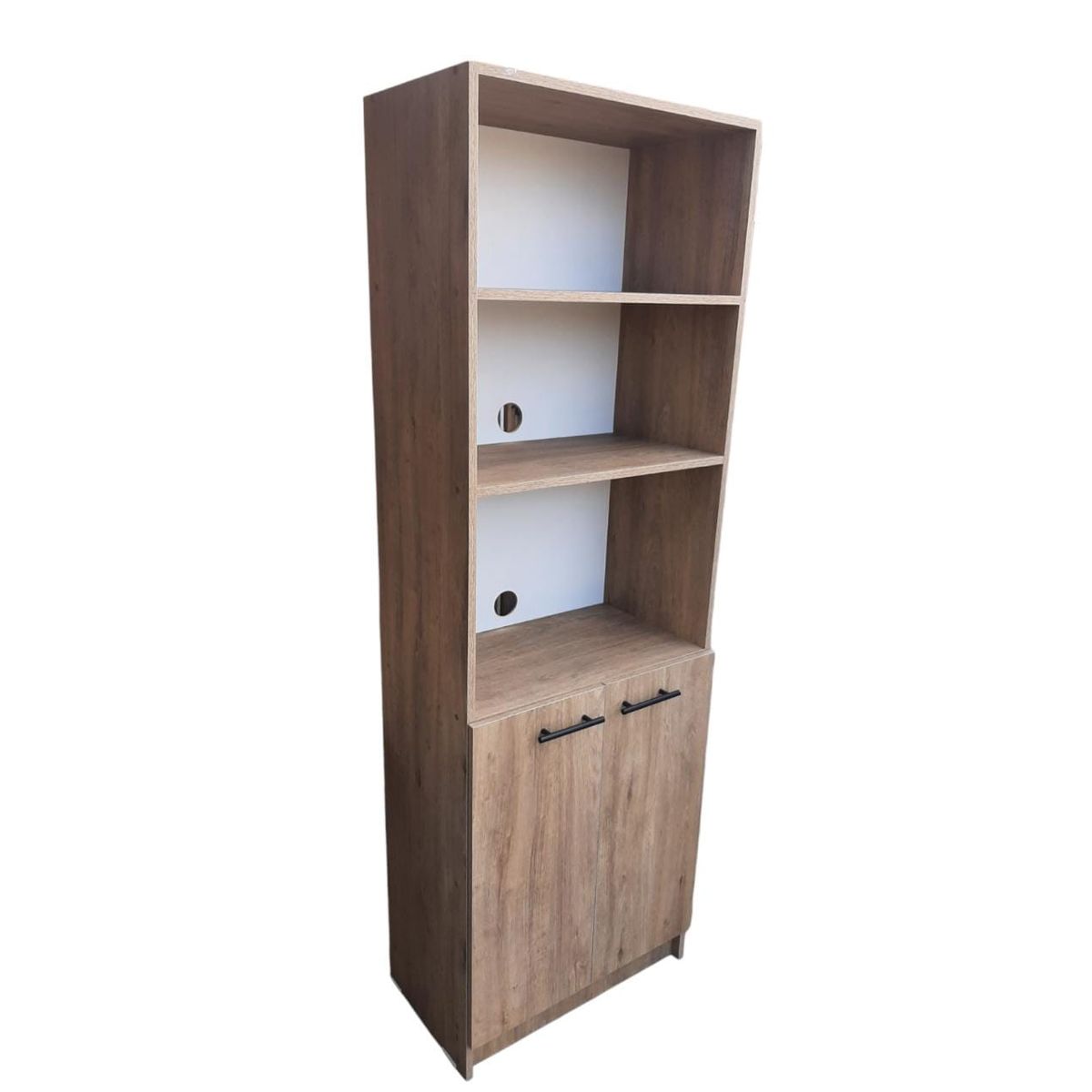 GENERICO - Mueble Para Microondas Y Horno Eléctrico Café