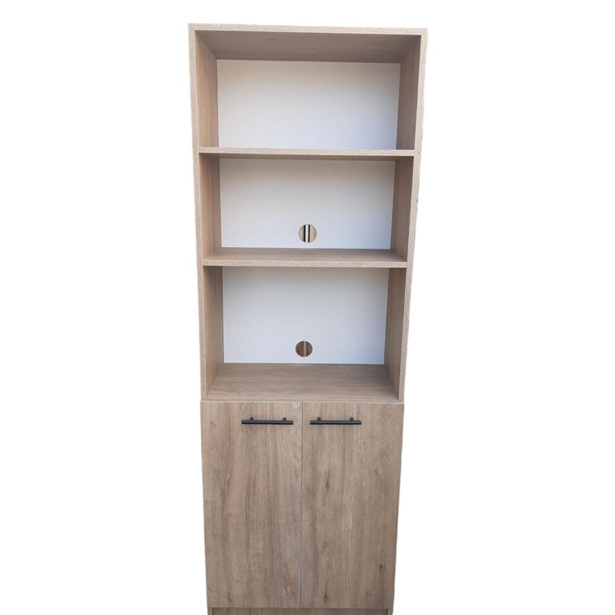 GENERICO - Mueble Para Microondas Y Horno Eléctrico Café