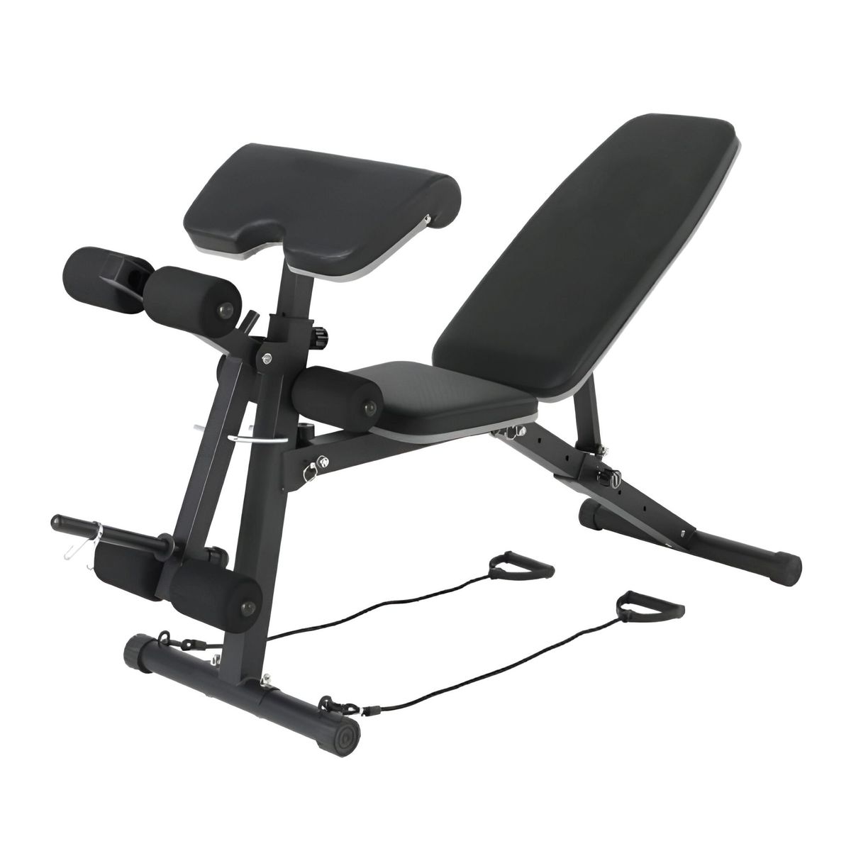 GENERICO - Banca multifuncional ajustable Pecho Piernas Brazos y ABS