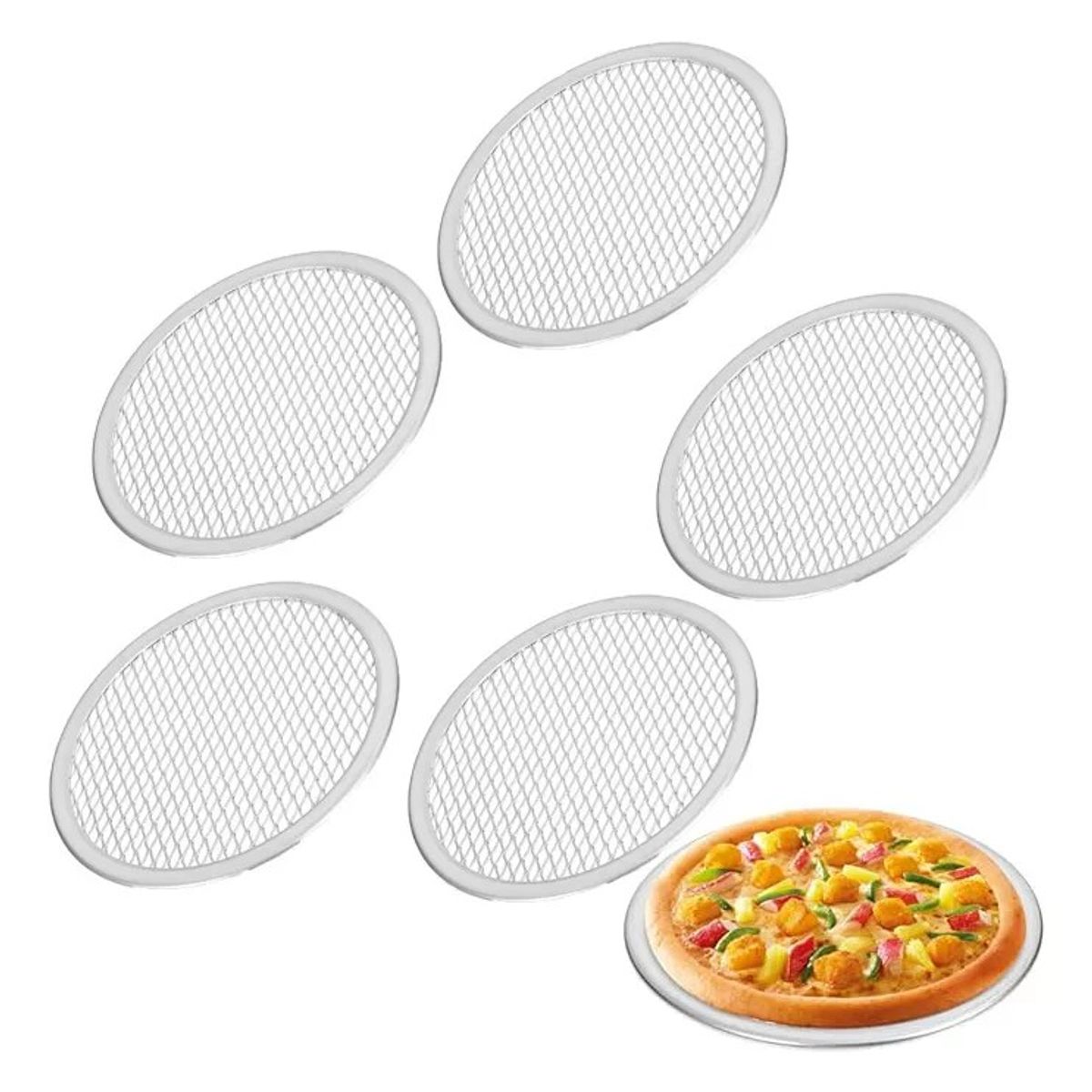 KUANGYE - Rejilla 38cm Pizza Pack X 5und