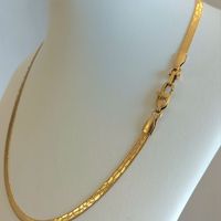 Cadena ORO LAMINADO 18K Tejido SERPIENTE Diseño BOA