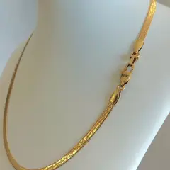 GENERICO - Cadena ORO LAMINADO 18K Tejido SERPIENTE Diseño BOA
