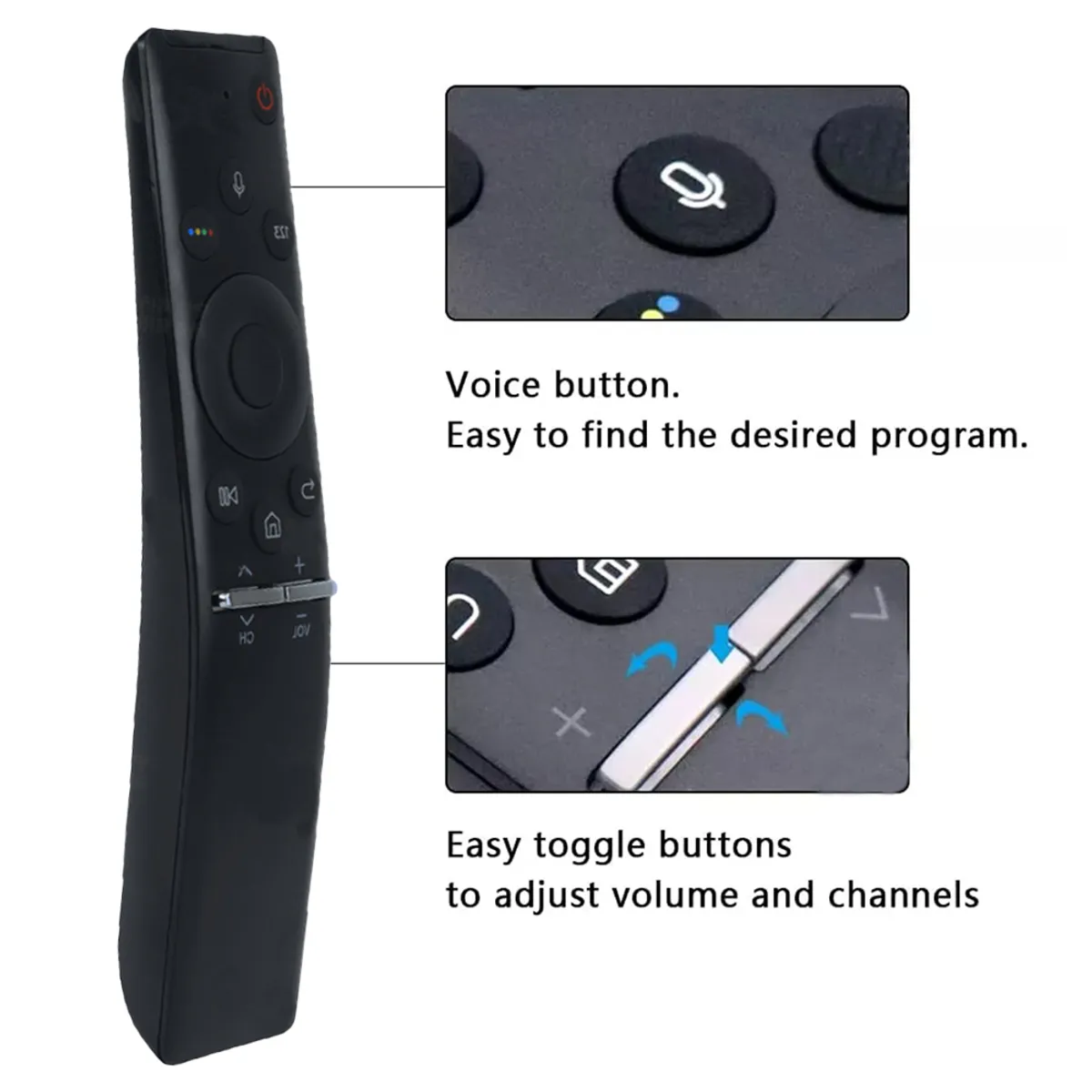 ATURE - Control Remoto Universal Genérico Para Smart TV Samsung Voz