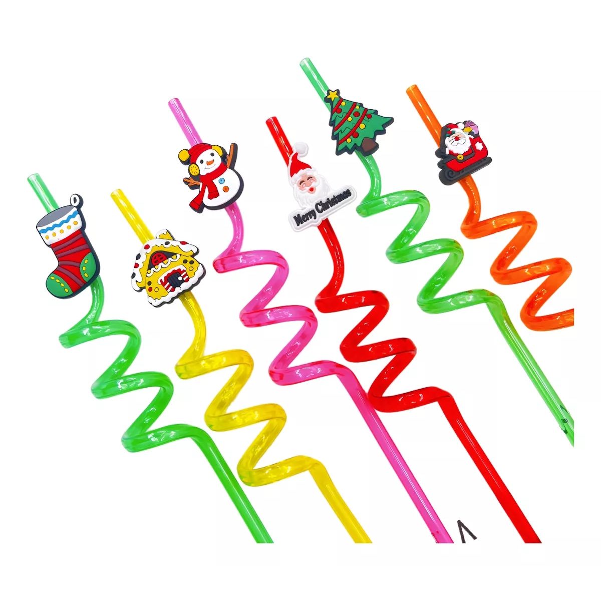 ATURE - Set 10u Bombillas Navideñas Plástico Reutilizables Espiral