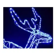 GENERICO - Reno Navideño Con Movimiento Y Luz Led 100cm Azul