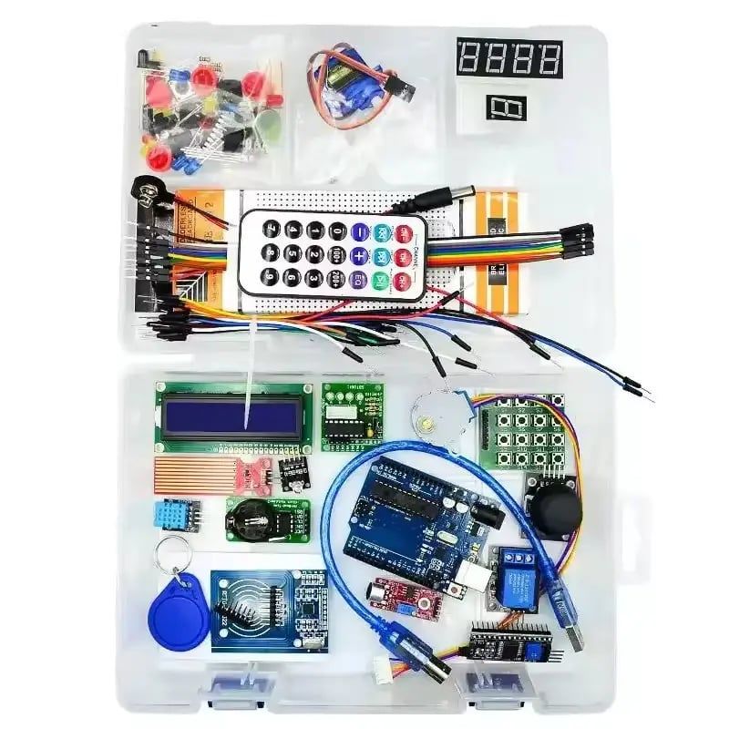 KUANGYE - Kit De Inicio Básico Uno R3 Compatible Con Arduino Ide