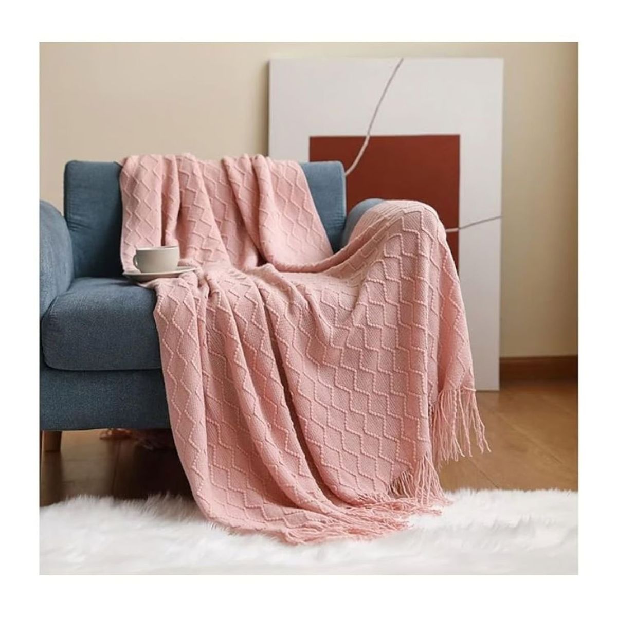 GENERICO - Manta Suave Invierno Sofá Dormitorio Diseño Linea Decorativa