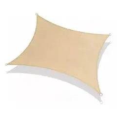 GENERICO - Carpa Lona Vela Sombra Cuadrada 5 Mts X 5 Mts