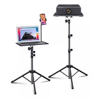 Atril Trípode Notebook Ajustable Con Soporte Celular Y Mouse