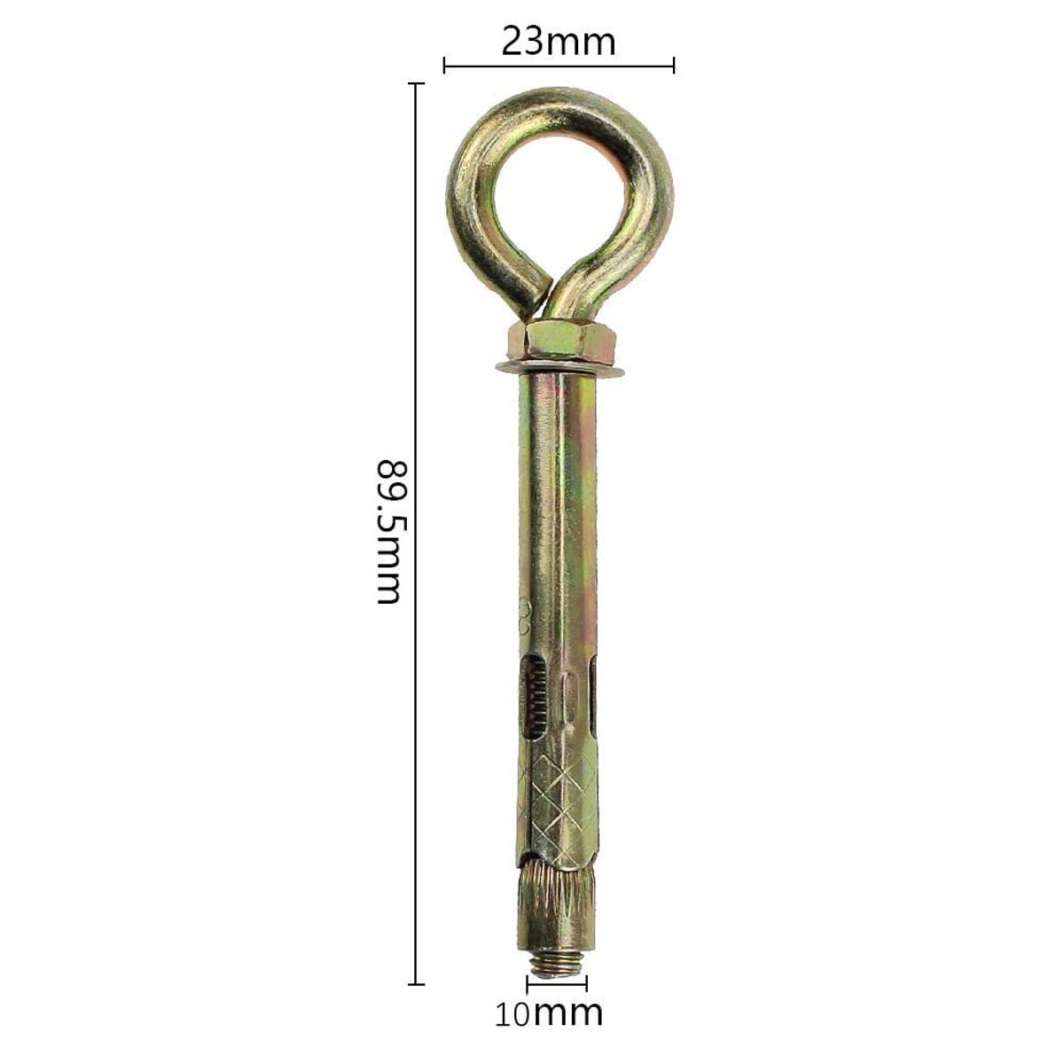 KUANGYE - Cáncamo métrico cerrado #10 60 mm. Pack De 10 Un