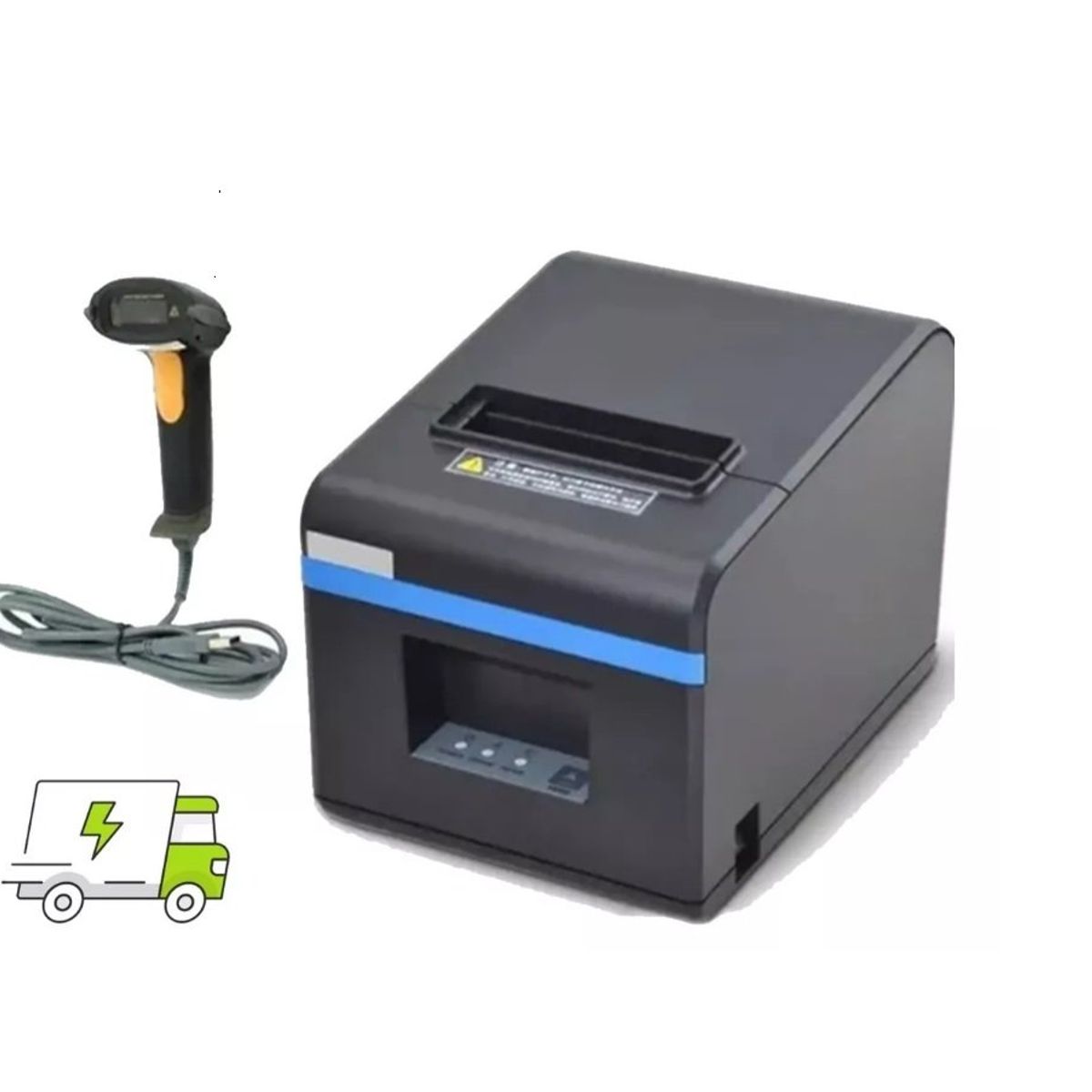 GENERICO - Impresora Pos Termica 80mm Usblector Codigo De Barra Laser