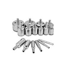 GENERICO - Brocas Copa Para Cerámicos Mármol Vidrio Piedra 16pcs Gris