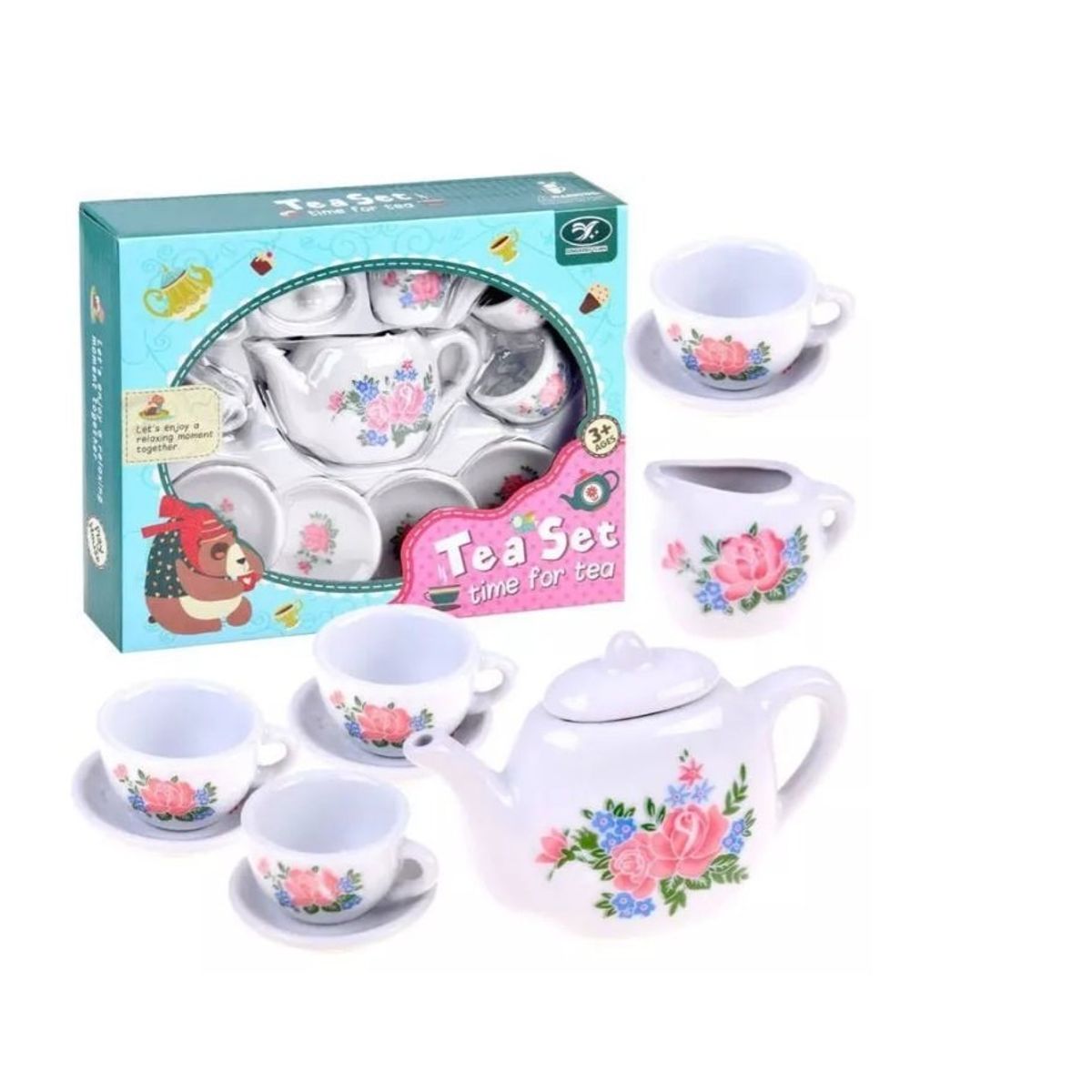 GENERICO - Juego Tazas De Te Porcelana Juguete Para Niñas 11P White