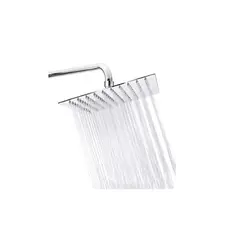 GENERICO - Plato De Ducha Grande Cuadrado 25cm 10pul Acero Grey