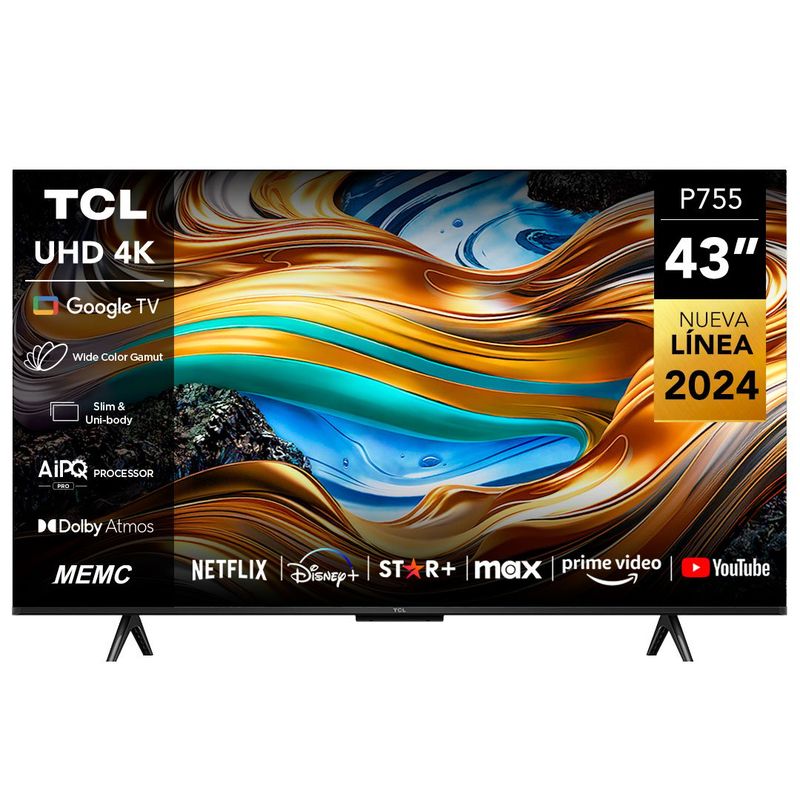 TCL - Smart TV 43" TCL 4K UHD 43P755 Google TV