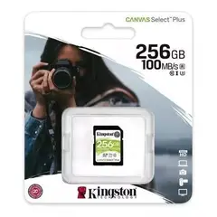 KINGSTON - Tarjeta Memoria SD Canvas Select Plus 256GB Verde