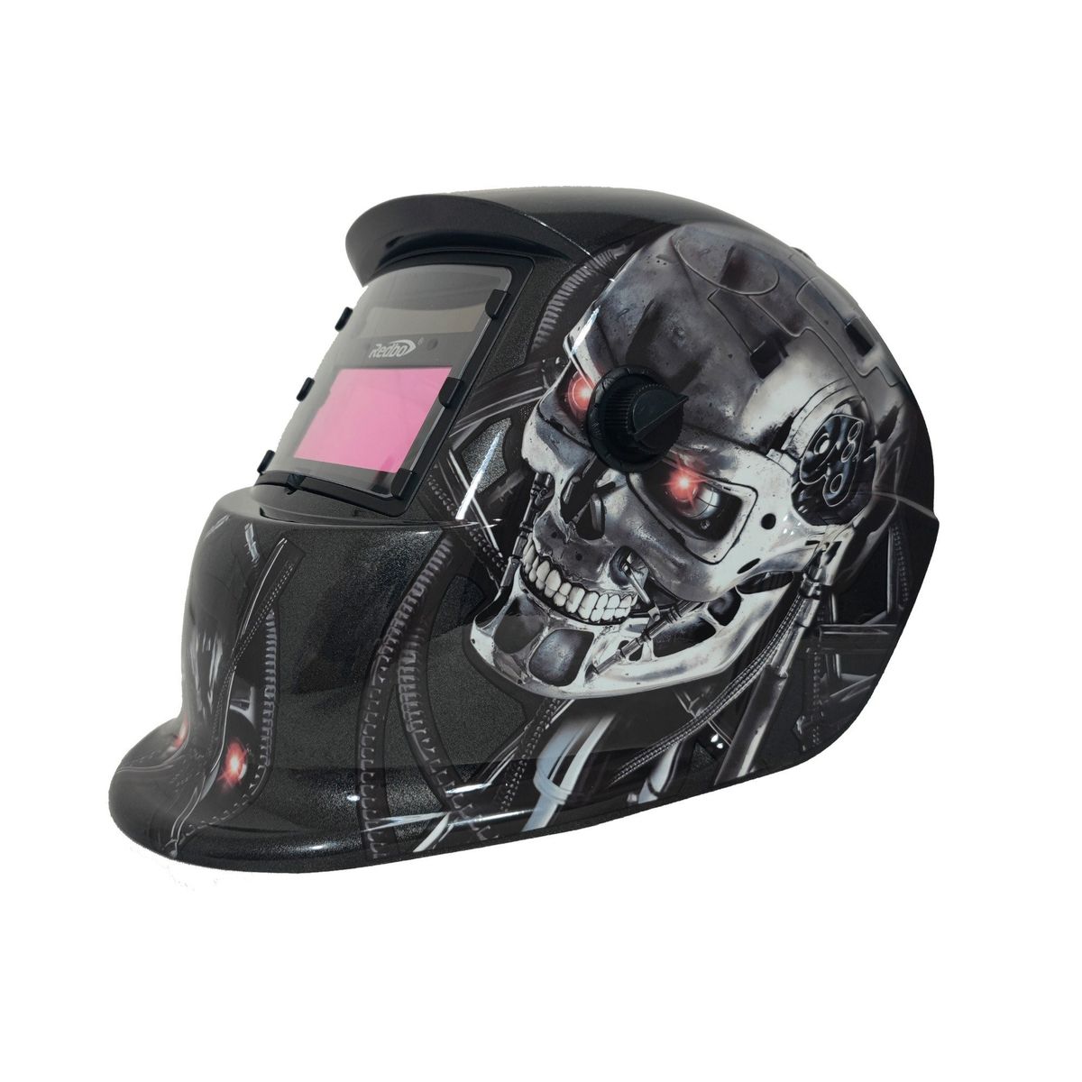 REDBO - Máscara de Soldar Fotosensible Redbo RB-LY-E64 "Terminator Edition" (Automática, DIN 9-13, Diseño Especial)