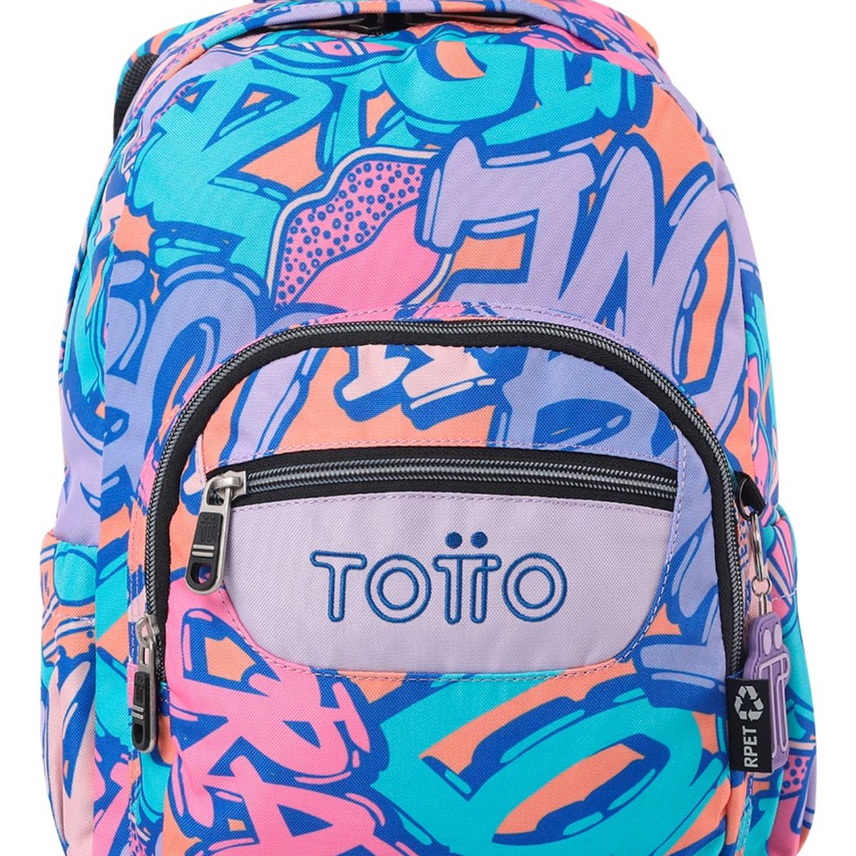 TOTTO - Totto Mochila Notebook Escolar Niña Impermeable Eco003