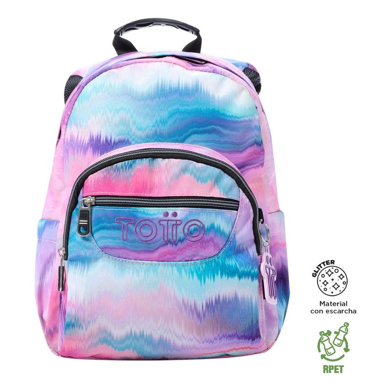 TOTTO - Totto Mochila Notebook Escolar Niña Impermeable Eco003