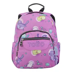 TOTTO - Mochila Notebook Escolar Niña Impermeable Eco003