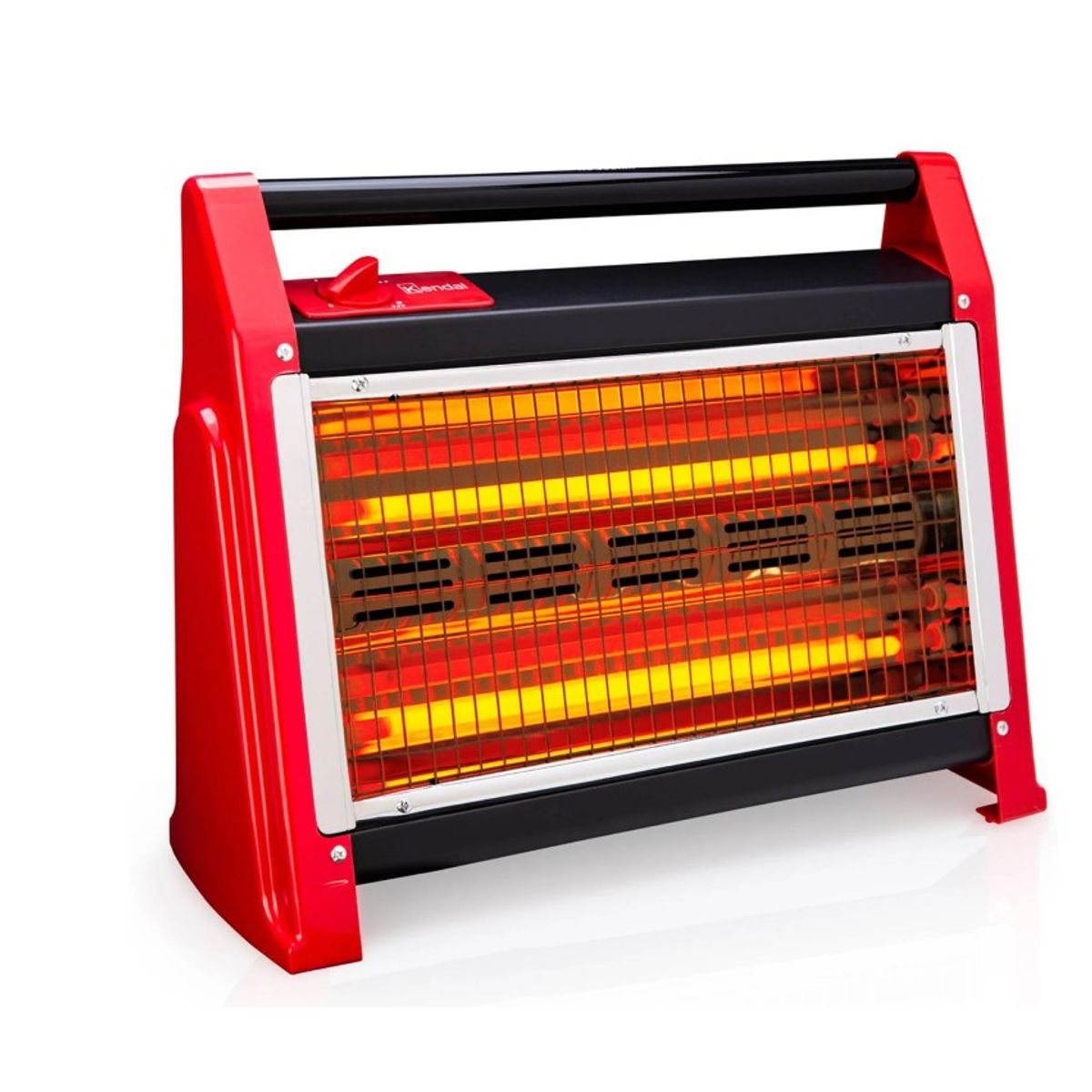 KENDAL - ESTUFA CALEFACTOR  DE CUARZO 2N ROJO KC-160AS KENDAL
