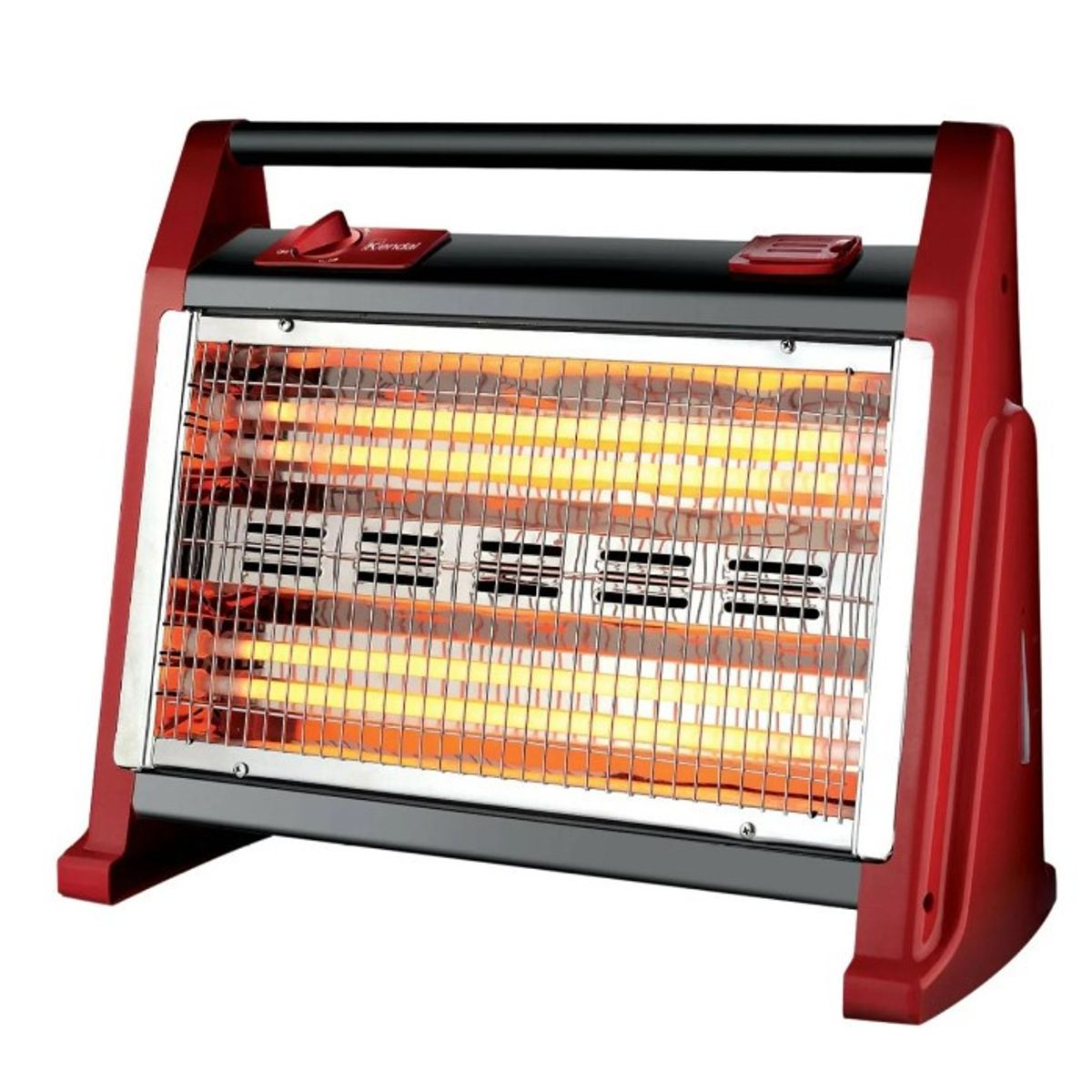KENDAL - ESTUFA CALEFACTOR  DE CUARZO 2N ROJO KC-160AS KENDAL