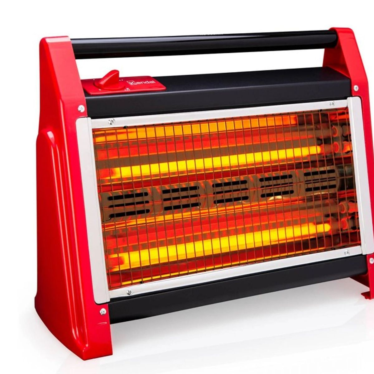 KENDAL - ESTUFA CALEFACTOR  DE CUARZO 2N ROJO KC-160AS KENDAL