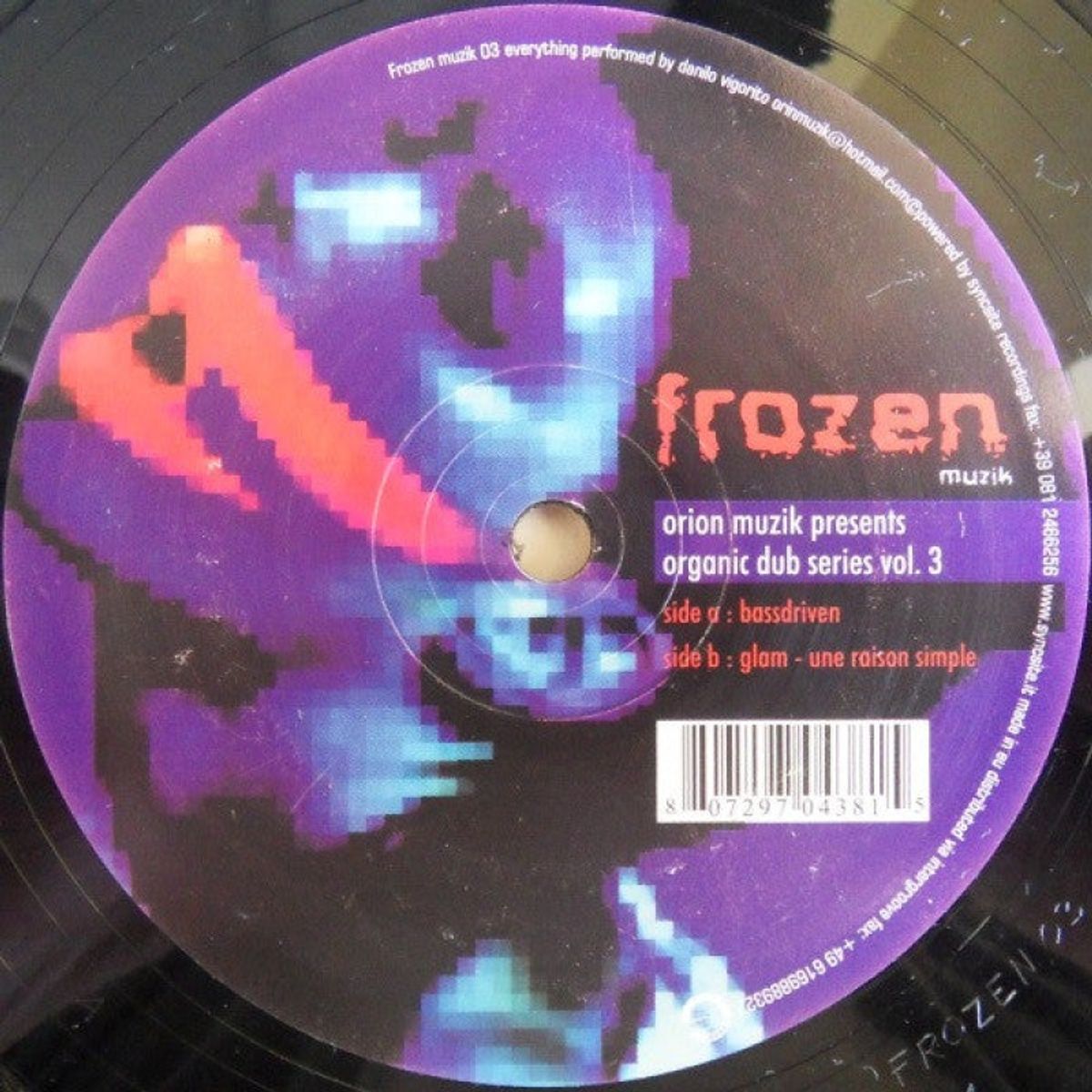 GENERICO - Orion Muzik  Organic Dub Series Vol 3 Vinilo usado