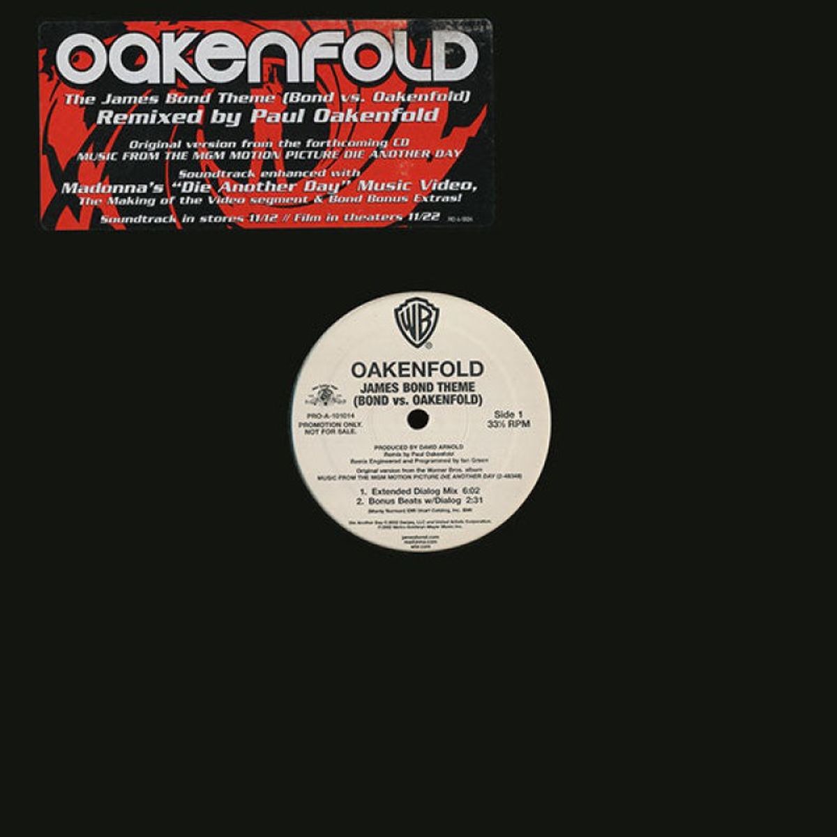 GENERICO - Oakenfold  James Bond Theme Vinilo usado VG+