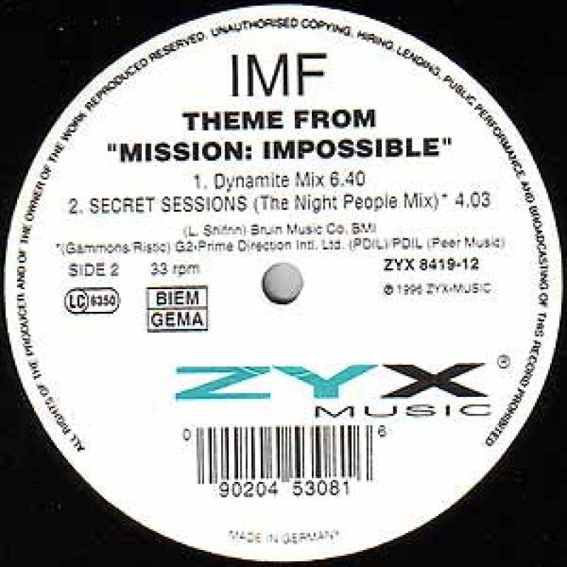 GENERICO - IMF  Theme From Mission Impossible Vinilo VG+