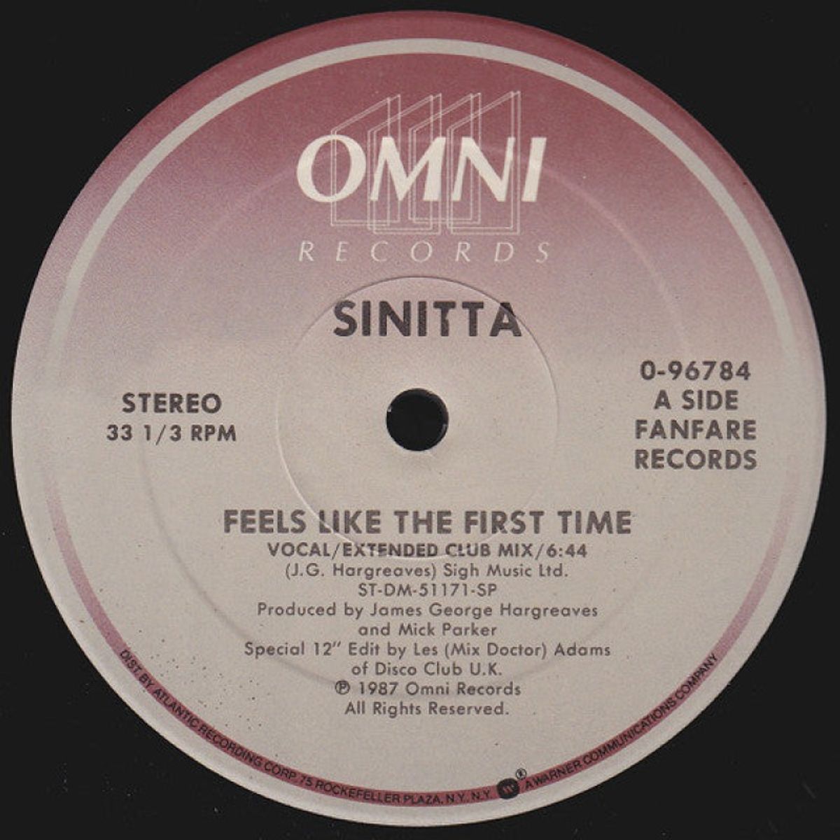 GENERICO - Sinitta  Feels Like The First Time Vinilo usado VG+