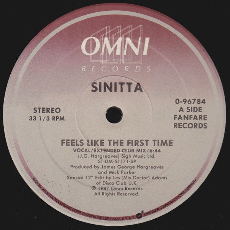 GENERICO - Sinitta  Feels Like The First Time Vinilo usado VG+