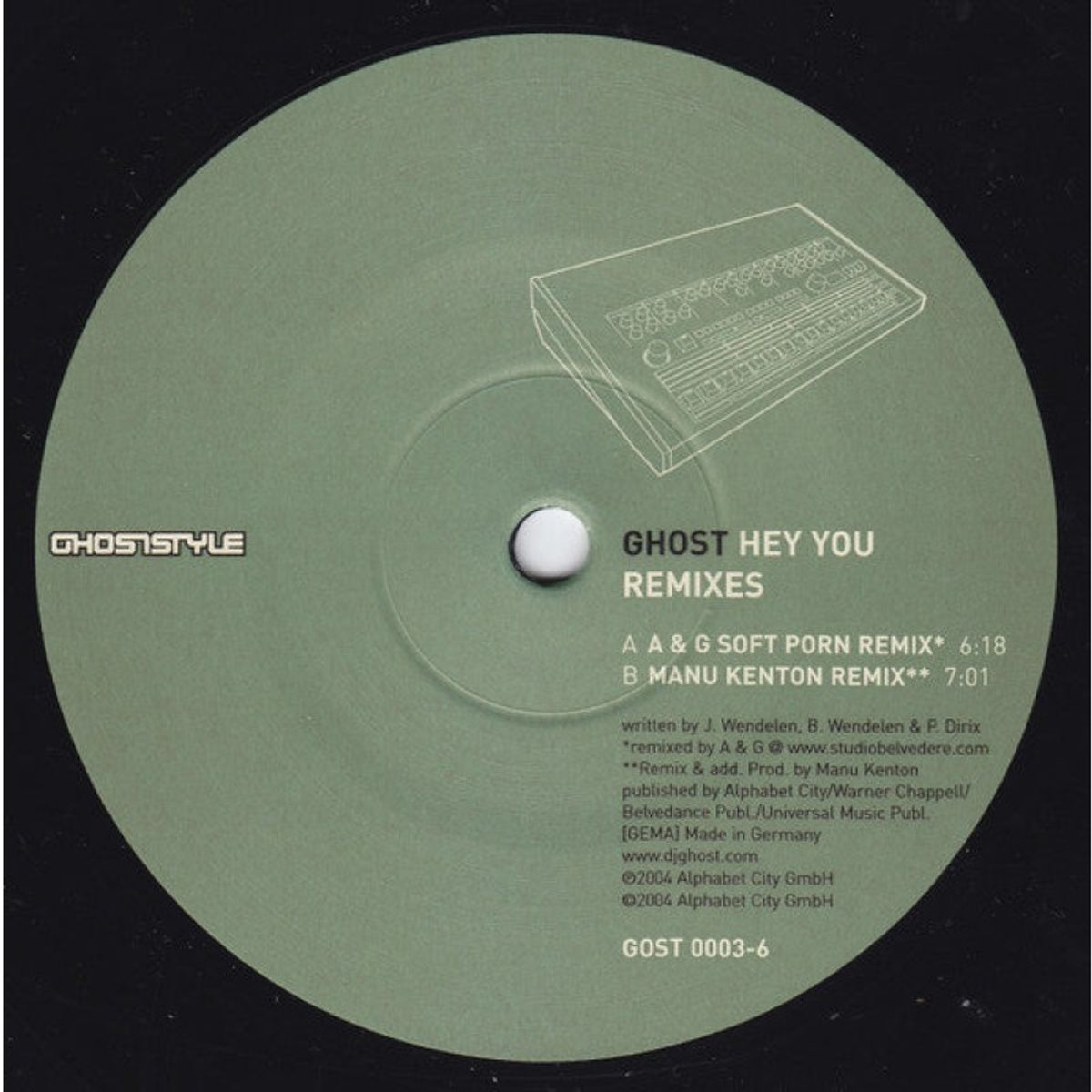 GENERICO - DJ Ghost  Hey You Remixes - Vinilo usado VG+