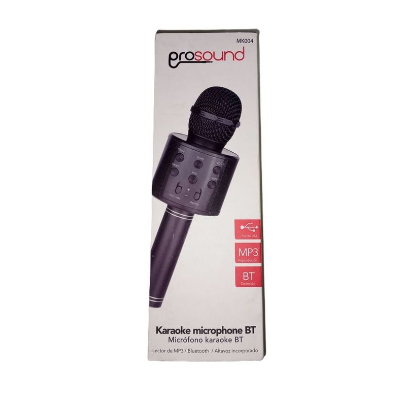 GENERICO - Microfono Parlante Karaoke Inalambrico todo en uno Dorado brillante